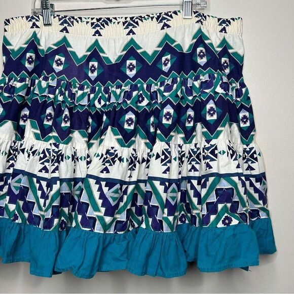 Vintage 1980s 80s 90s 1990 western style circle skirt large brand Roughride - Picture 6 of 7